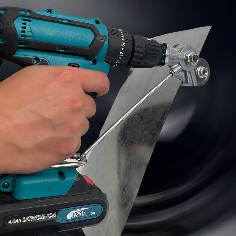 Drill Nibbler Attachment 360° Rotating Burr-Free Cuts