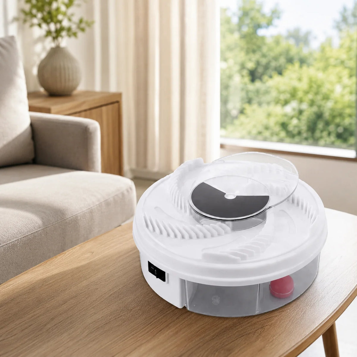 Electric Fly Trap Whisper-Quiet USB-Powered Removable Metal Mesh Tray