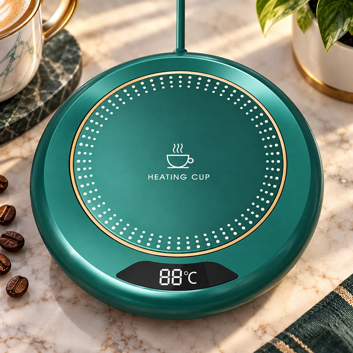 Electric Mug Warmer Digital Display 3 Preset Temps