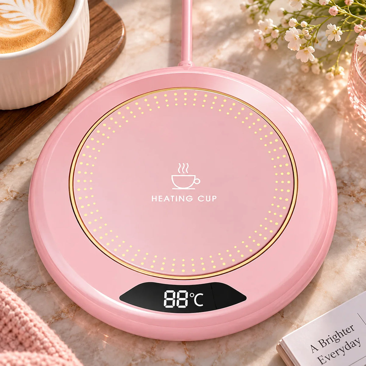 Electric Mug Warmer Digital Display 3 Preset Temps