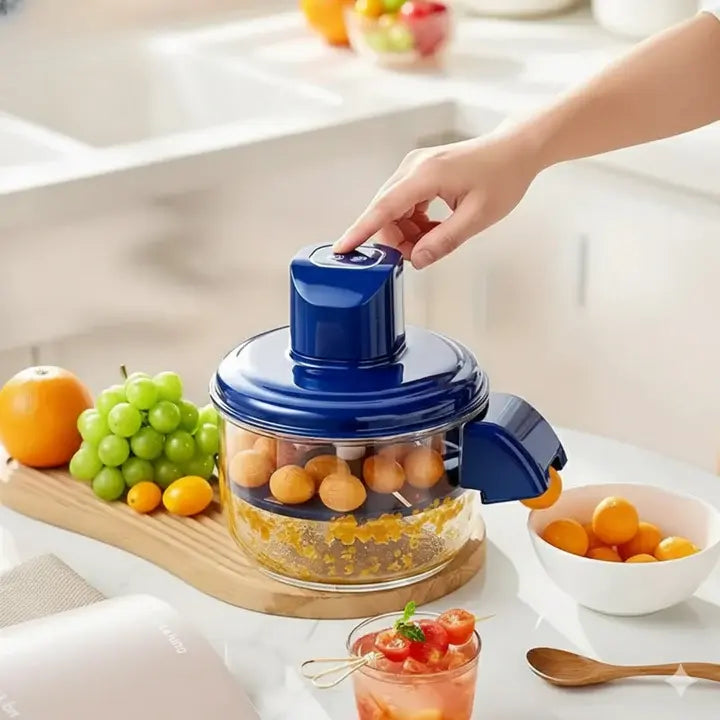Electric Peeler One-Button Rechargeable Stainless Steel Blades