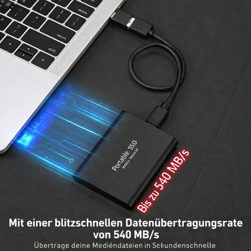 External SSD 128GB High-Speed USB-C