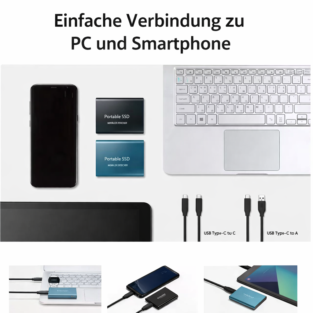 External SSD 128GB High-Speed USB-C