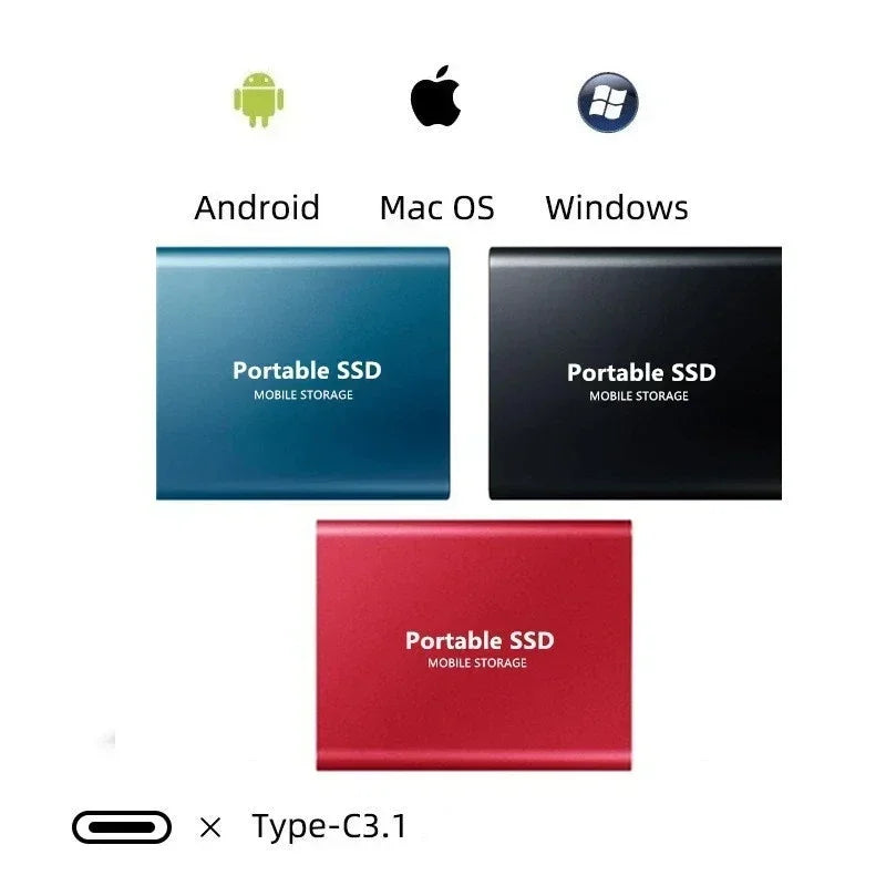 External SSD 128GB High-Speed USB-C