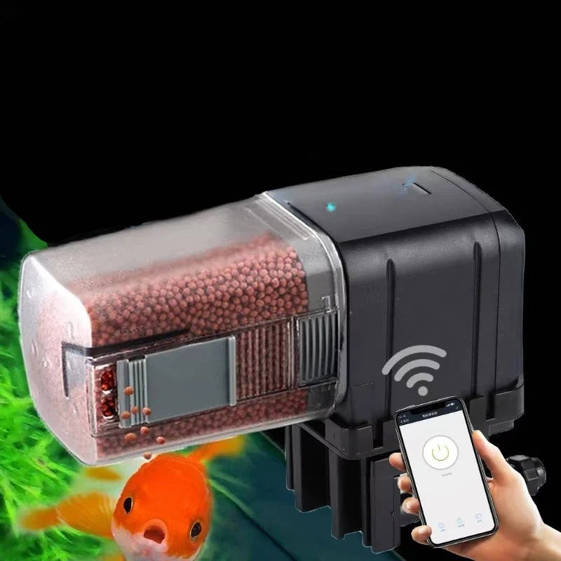 Fish Feeder App & Voice Control Adjustable Portions