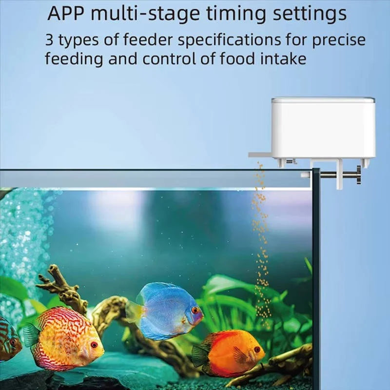 Fish Feeder App & Voice Control Adjustable Portions