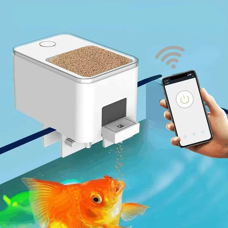 Fish Feeder App & Voice Control Adjustable Portions