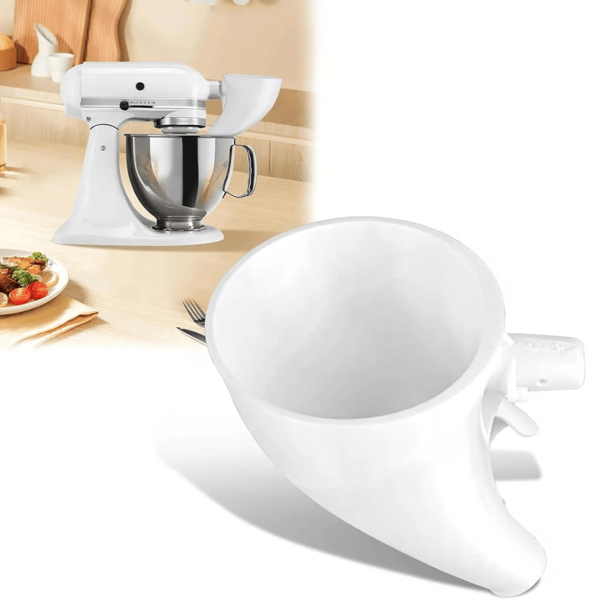 Flour Funnel Fits 5L Tilt-Head Angled Spout