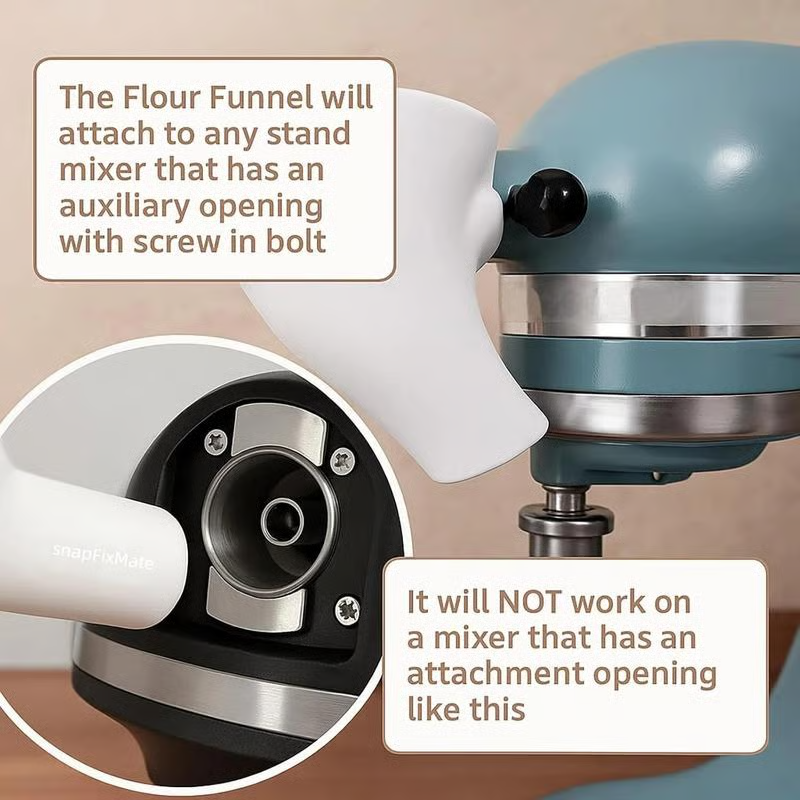 Flour Funnel Fits 5L Tilt-Head Angled Spout