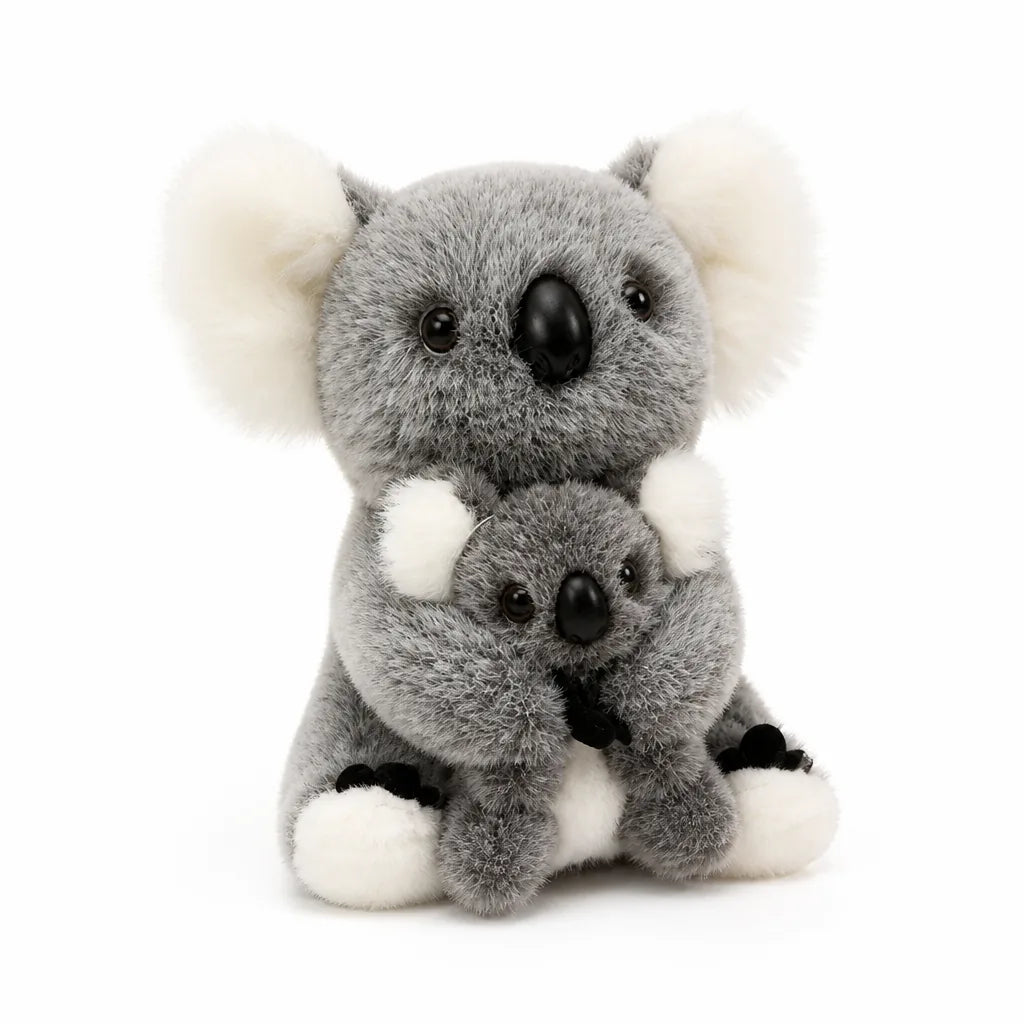 Fluffy Ears Button Nose Koala Plush Toy For Kids