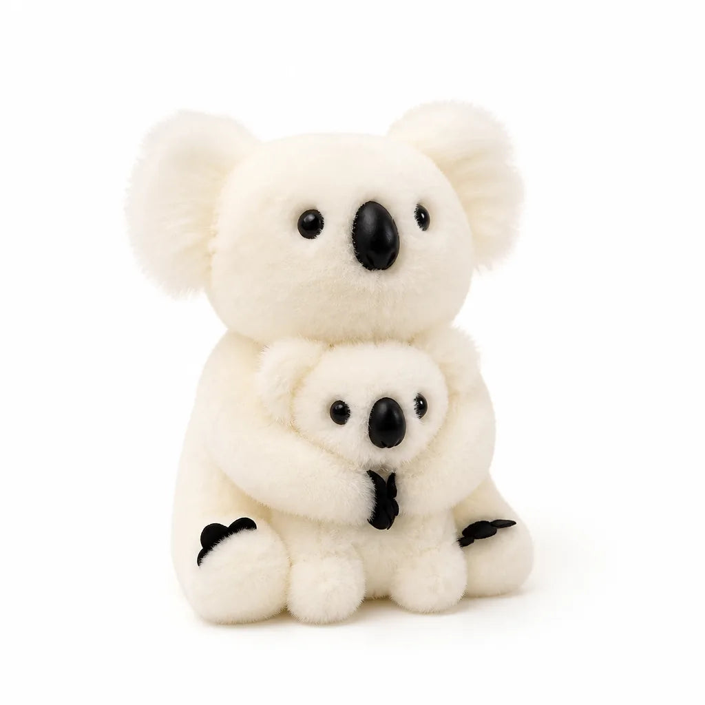 Fluffy Ears Button Nose Koala Plush Toy For Kids