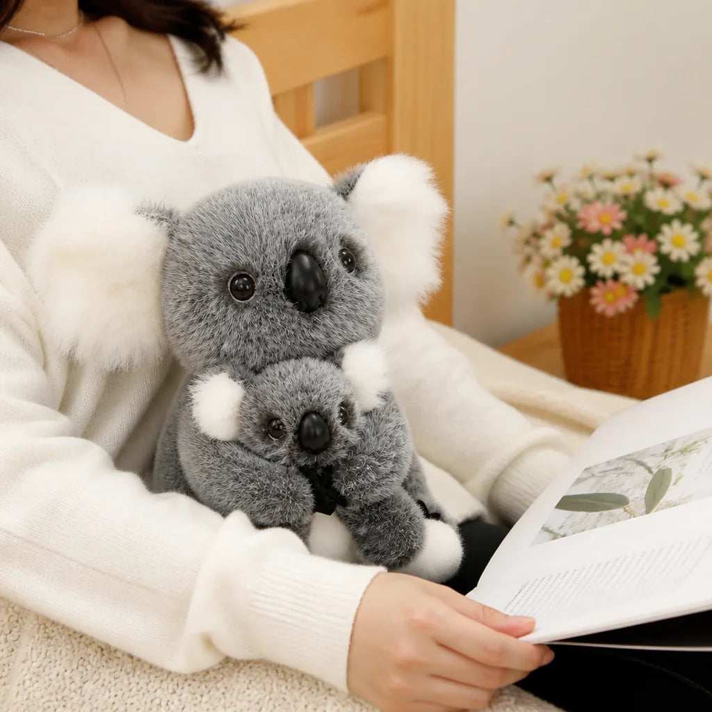 Fluffy Ears Button Nose Koala Plush Toy For Kids