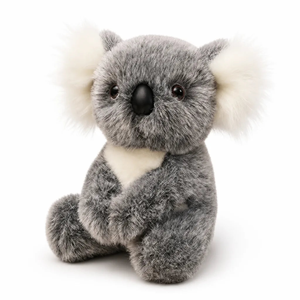 Fluffy Ears Button Nose Koala Plush Toy For Kids