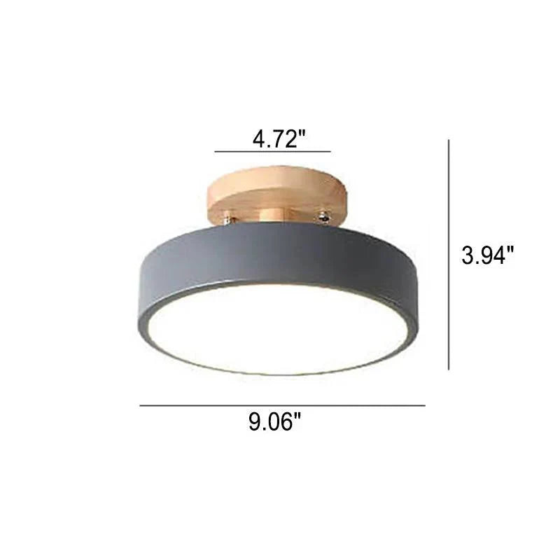 Flush Mount Ceiling Light Integrated LED Adjustable Color Temperature