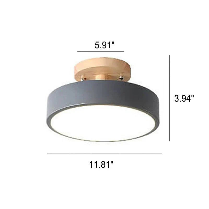 Flush Mount Ceiling Light Integrated LED Adjustable Color Temperature