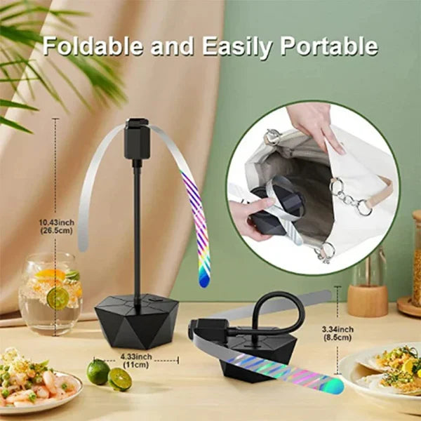 Fly Repellent Fan Chemical-Free Quiet USB & Battery Powered