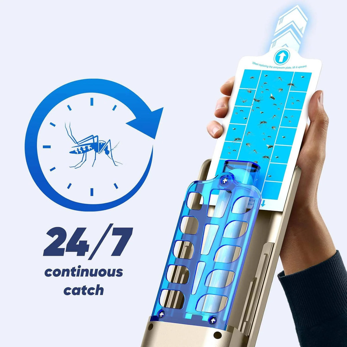 Fly Trap Plug-In Dual UV & Hidden Glue Cards