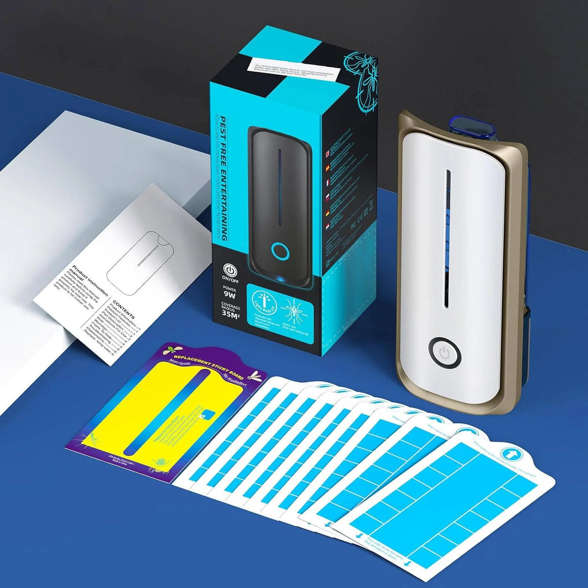 Fly Trap Plug-In Dual UV & Hidden Glue Cards