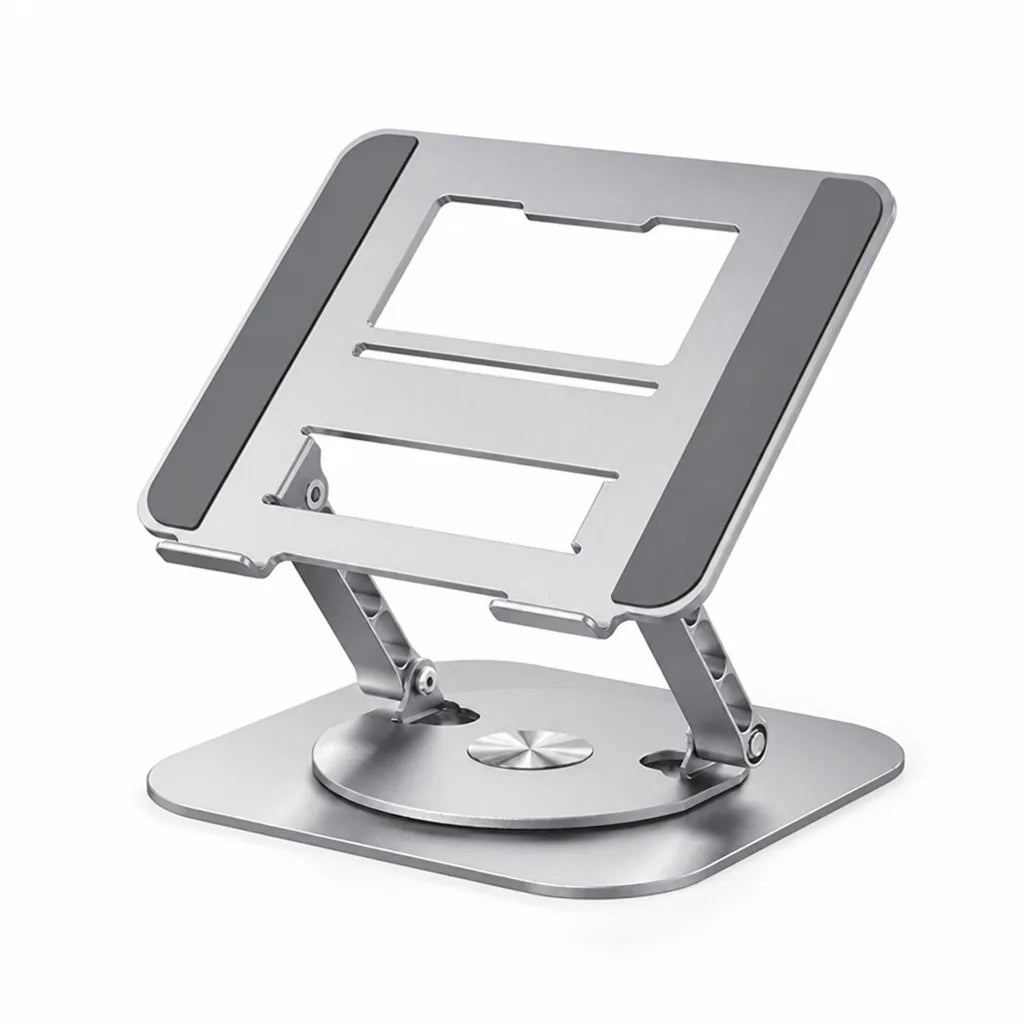 Foldable Adjustable Height Laptop Stand (360° Rotating; Fits Up to 17-Inch Laptops)