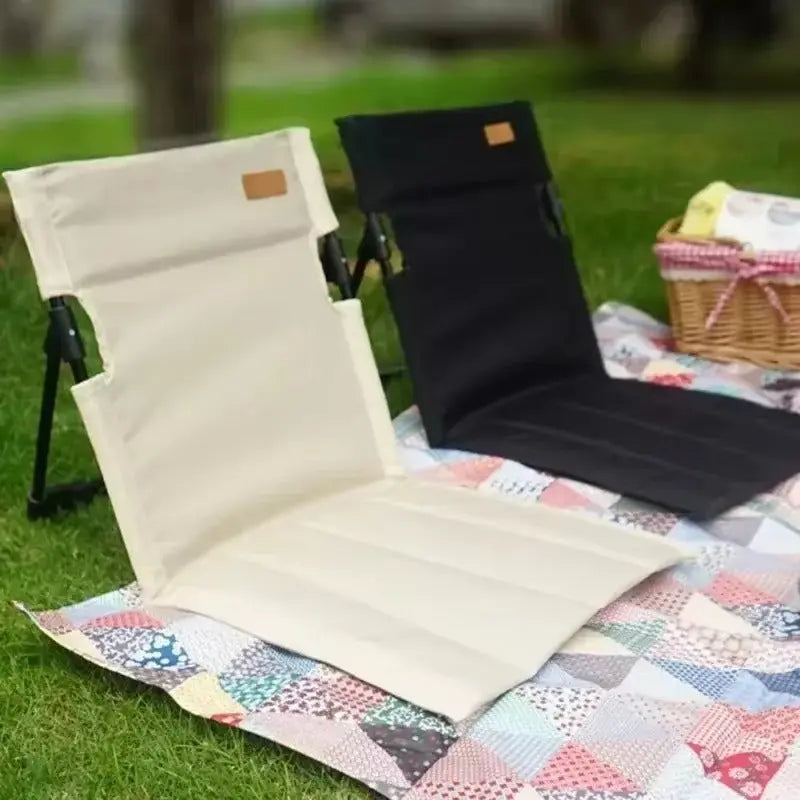 Foldable Floor Chair Padded Adjustable Backrest
