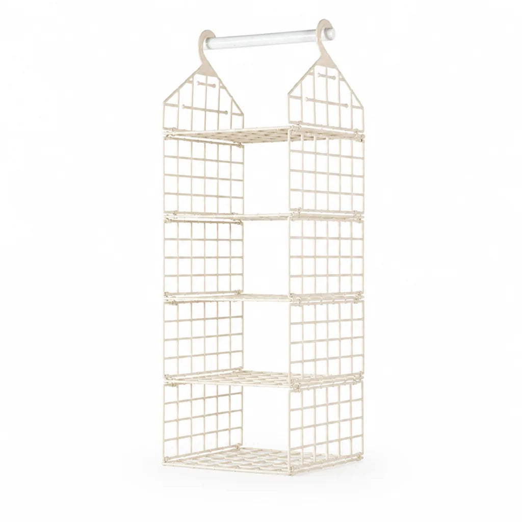 Foldable Open-Frame Hanging Closet Organizer (5-Tier)