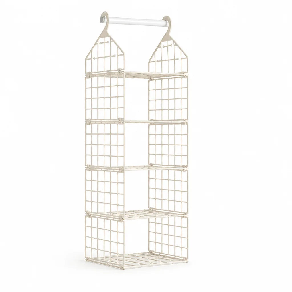 Foldable Open-Frame Hanging Closet Organizer (5-Tier)