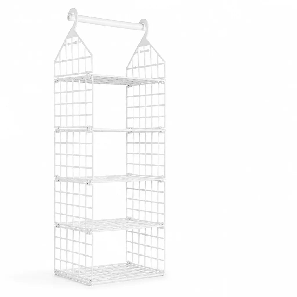 Foldable Open-Frame Hanging Closet Organizer (5-Tier)