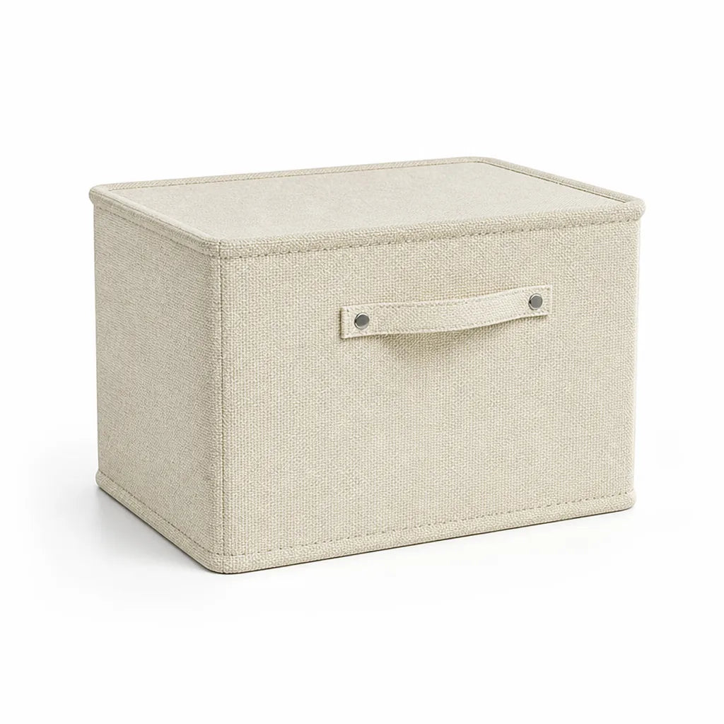 Foldable Stackable Cotton Linen Clothing Storage Box
