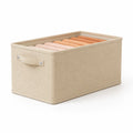 Foldable Stackable Cotton Linen Clothing Storage Box
