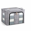 Foldable Stackable Storage Box (Dual Transparent Windows & Double Zipper)