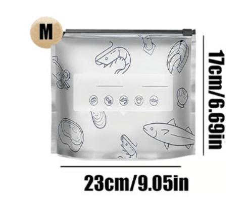 Food Storage Bags Airtight Leak-Proof Reusable Set of 20