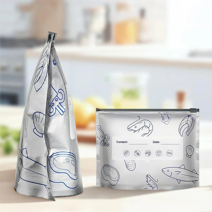 Food Storage Bags Airtight Zip Reusable Set of 20