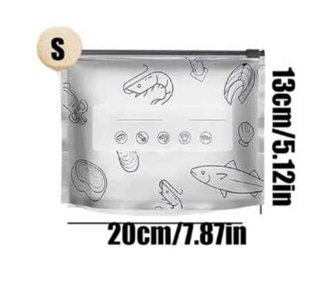 Food Storage Bags Airtight Zip Reusable Set of 20