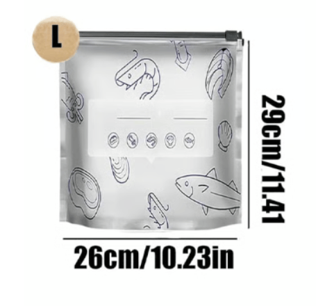 Food Storage Bags Airtight Zip Reusable Set of 20