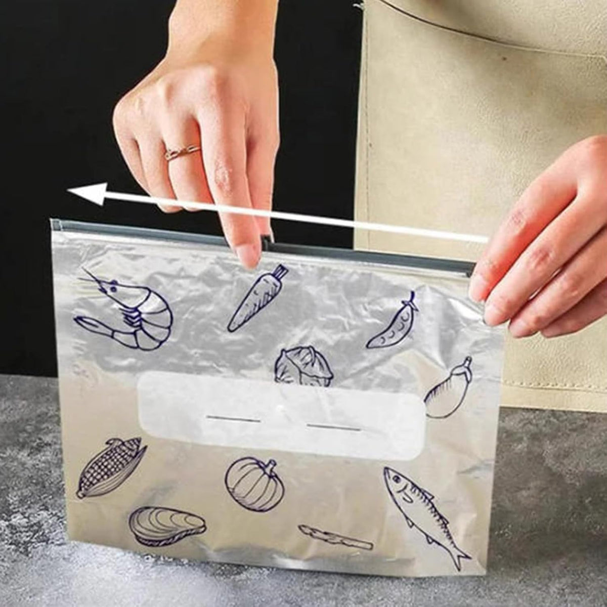 Food Storage Bags Airtight Zip Reusable Set of 20