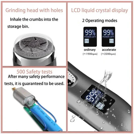 Foot Callus Remover Motorized Rechargeable Waterproof