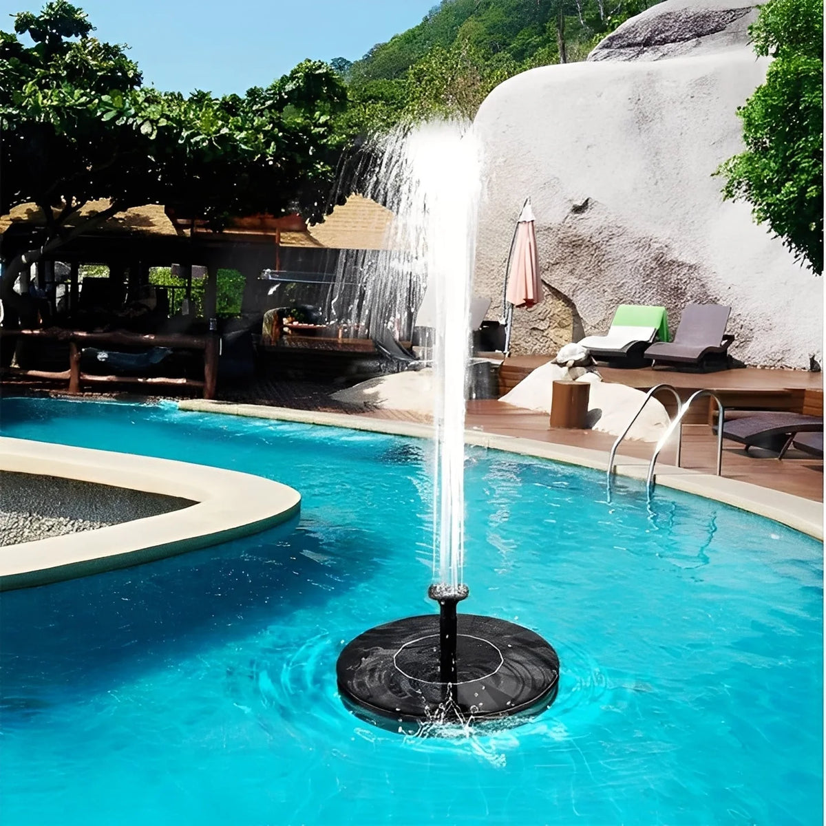 Fountain Pump Solar Floating Interchangeable Spray Heads