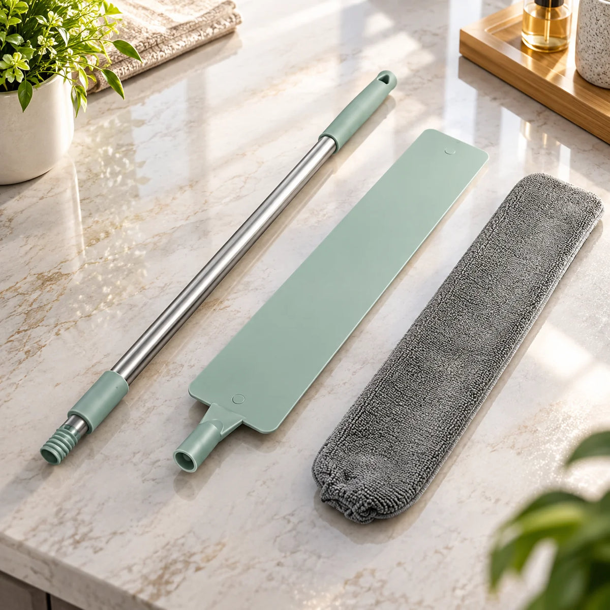Gap Duster Retractable Pole Bendable Head Washable Microfiber Sleeve