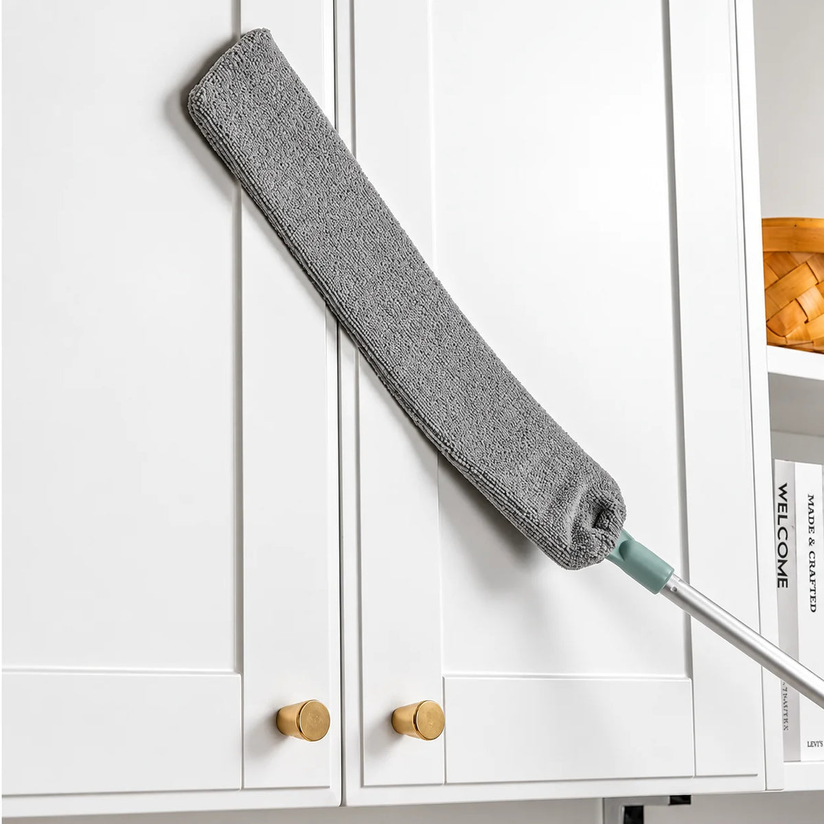 Gap Duster Retractable Pole Bendable Head Washable Microfiber Sleeve