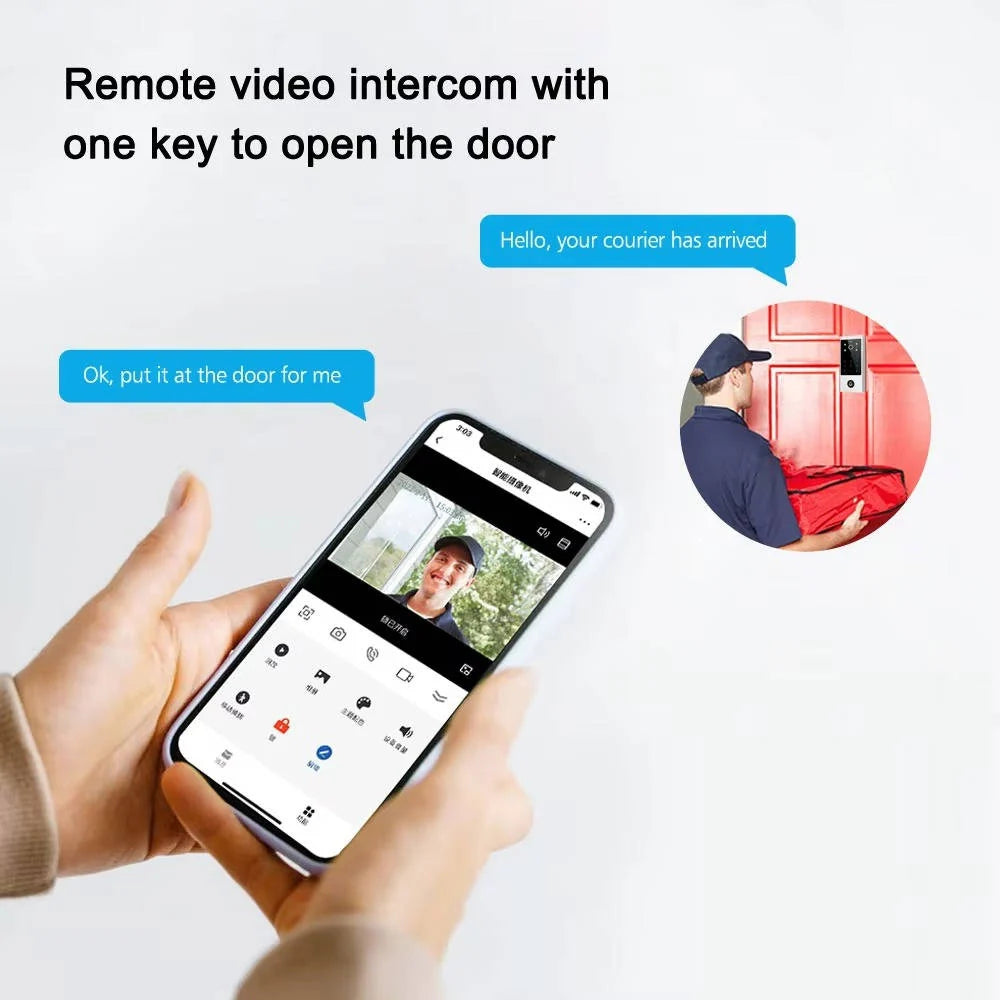 Garage Door Keypad Live Video 1080P & Night Vision Multi-User Codes