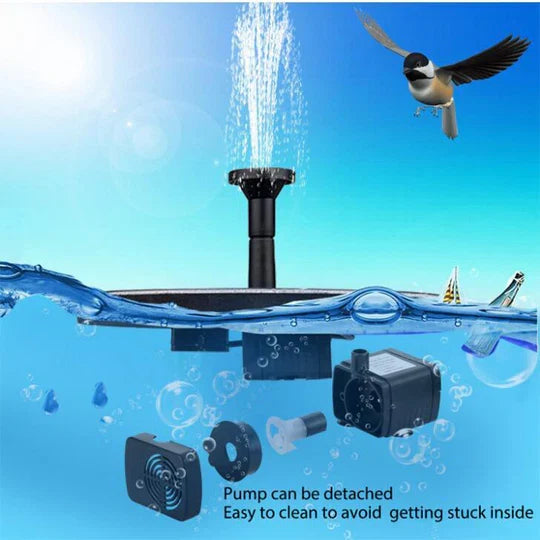 Garden Fountain Pump Solar-Powered Auto-Start Quiet Operation