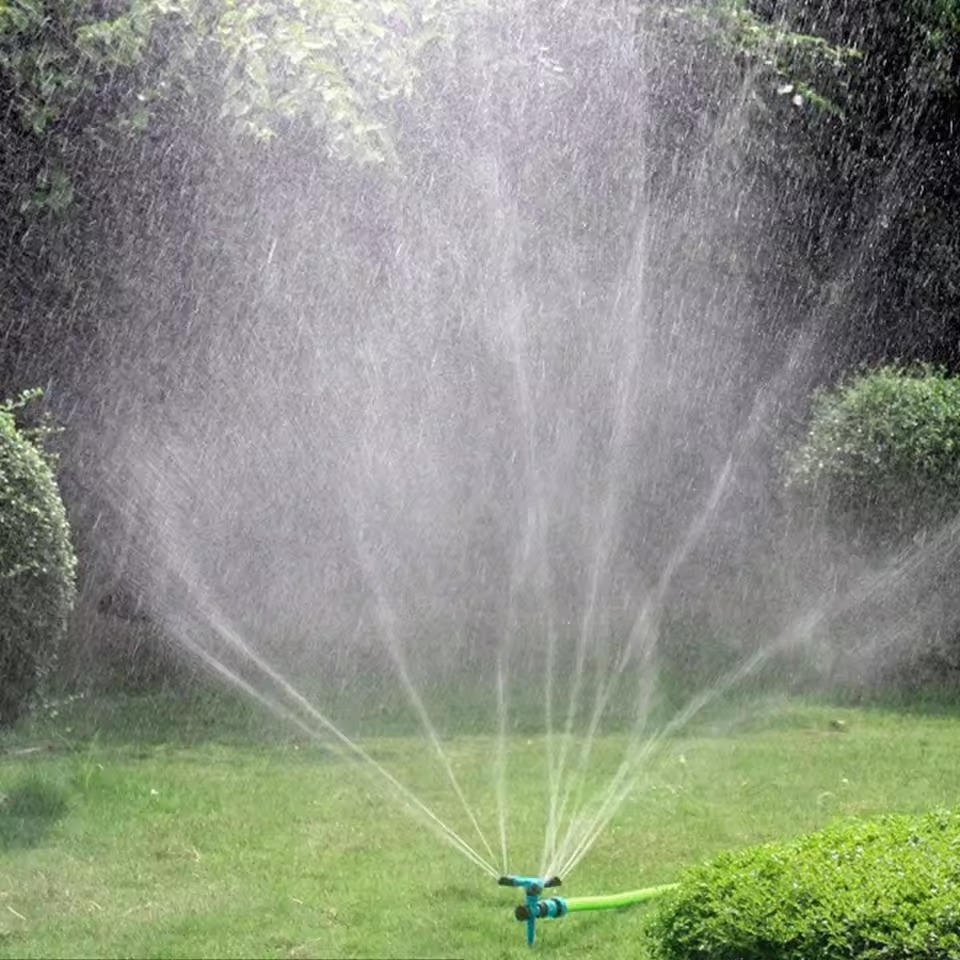 Garden Sprinkler Set 360 Degree Rotation Adjustable Nozzles Quick-Connect
