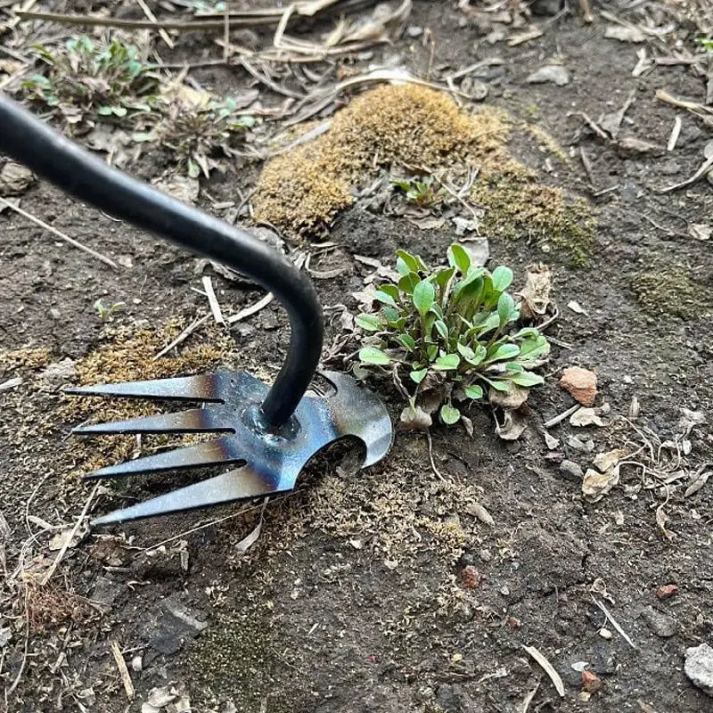 Garden Weeder Long Handle Precision Claw Head Cushioned Grip