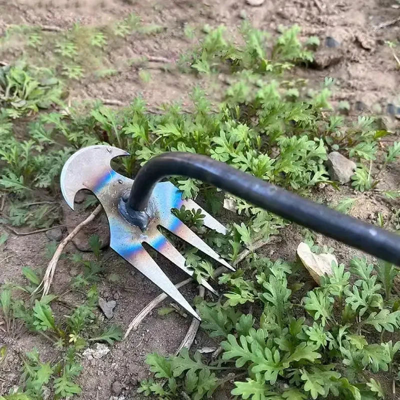 Garden Weeder Long Handle Precision Claw Head Cushioned Grip
