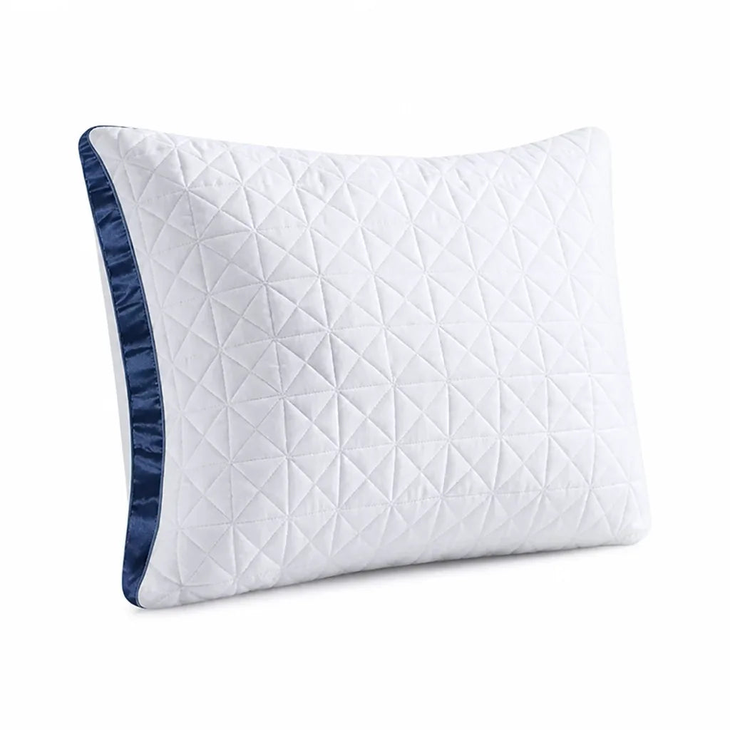 Geometric Throw Pillow With Satin-Like Trim, Removable Washable Cover