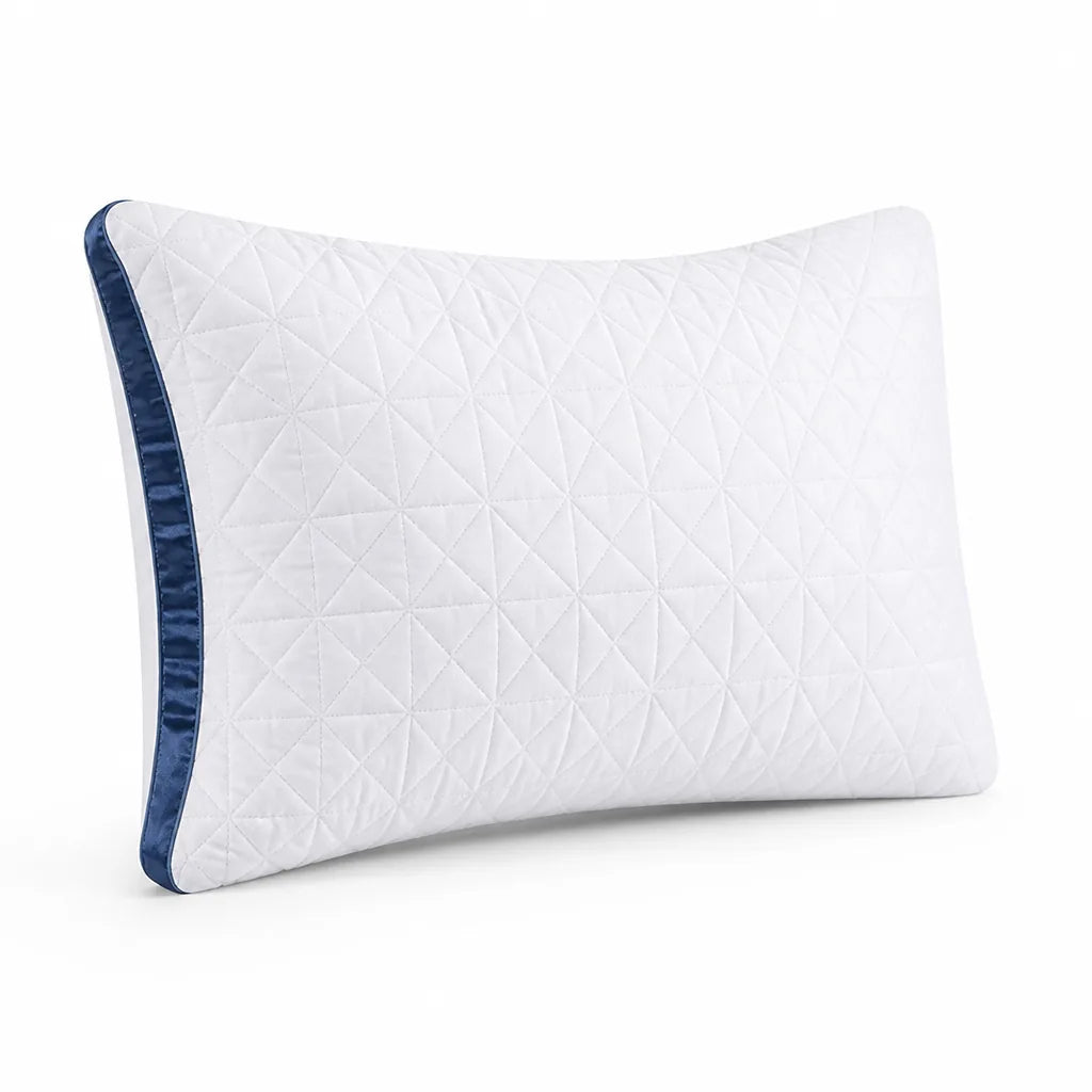 Geometric Throw Pillow With Satin-Like Trim, Removable Washable Cover