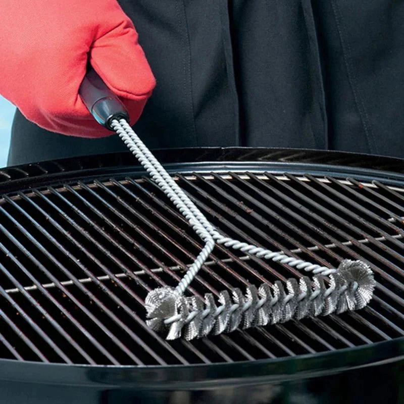 Grill Brush Stainless Steel Bristles & Ergonomic Handle