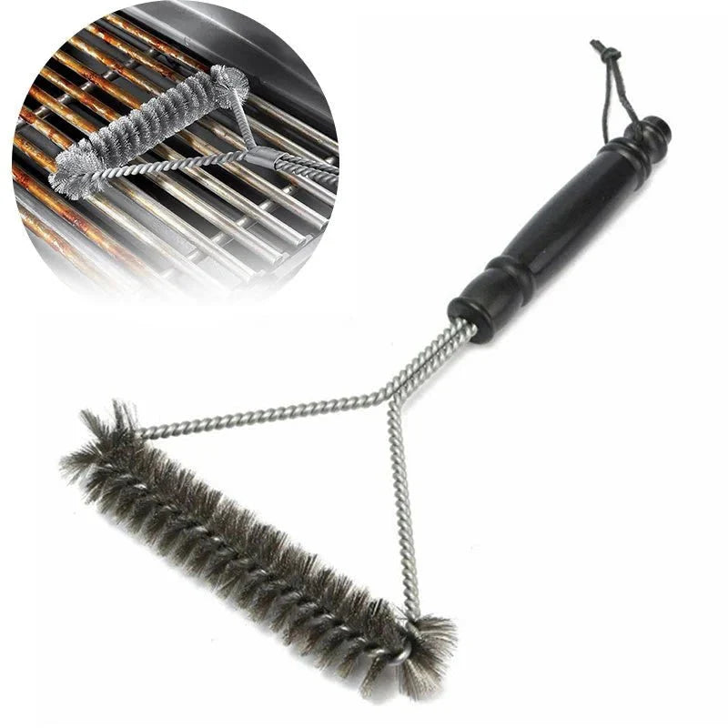 Grill Brush Stainless Steel Bristles & Ergonomic Handle