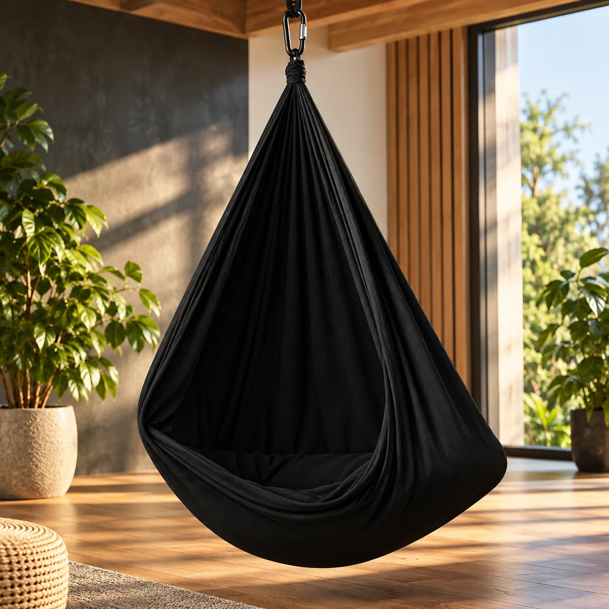 Hammock Swing Indoor Outdoor Cocoon Fabric 440 lb Capacity