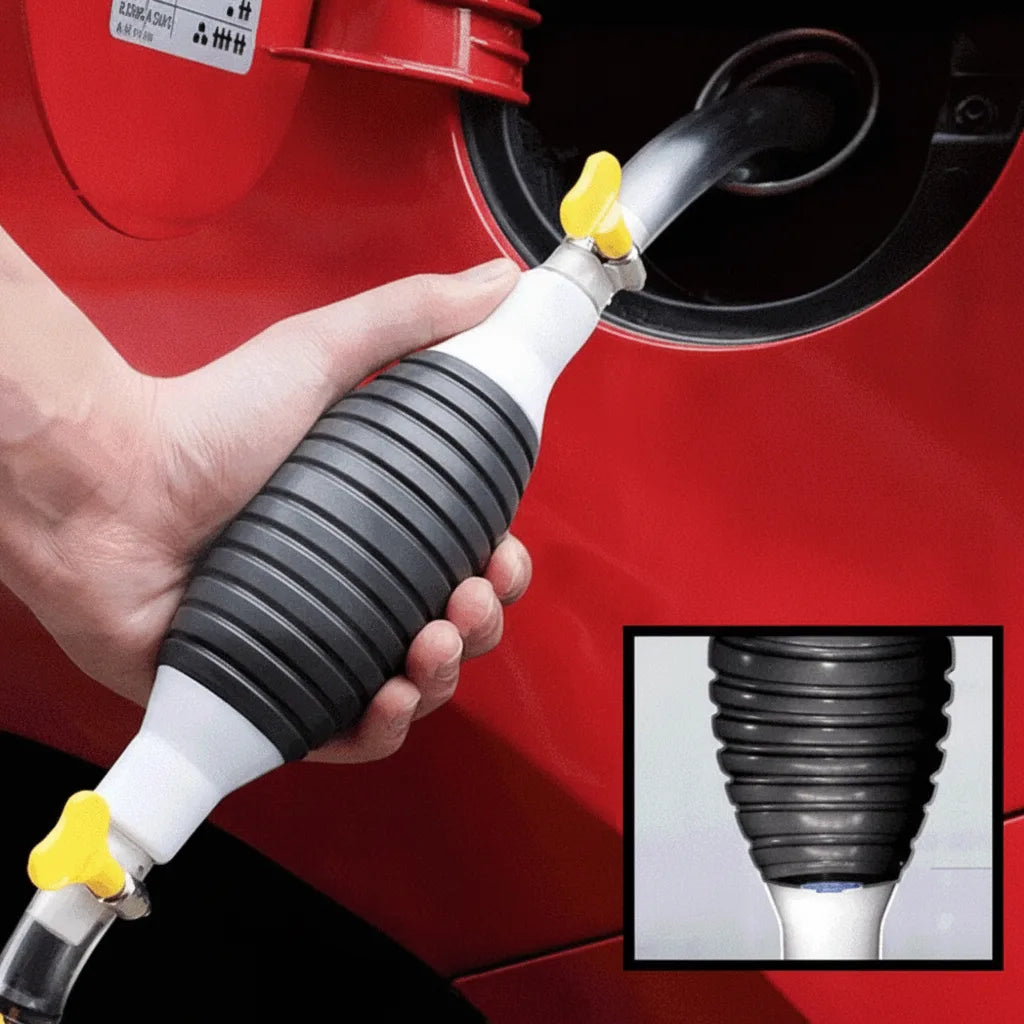 Hand Siphon Pump Bulb-Activated Large-Diameter Hose